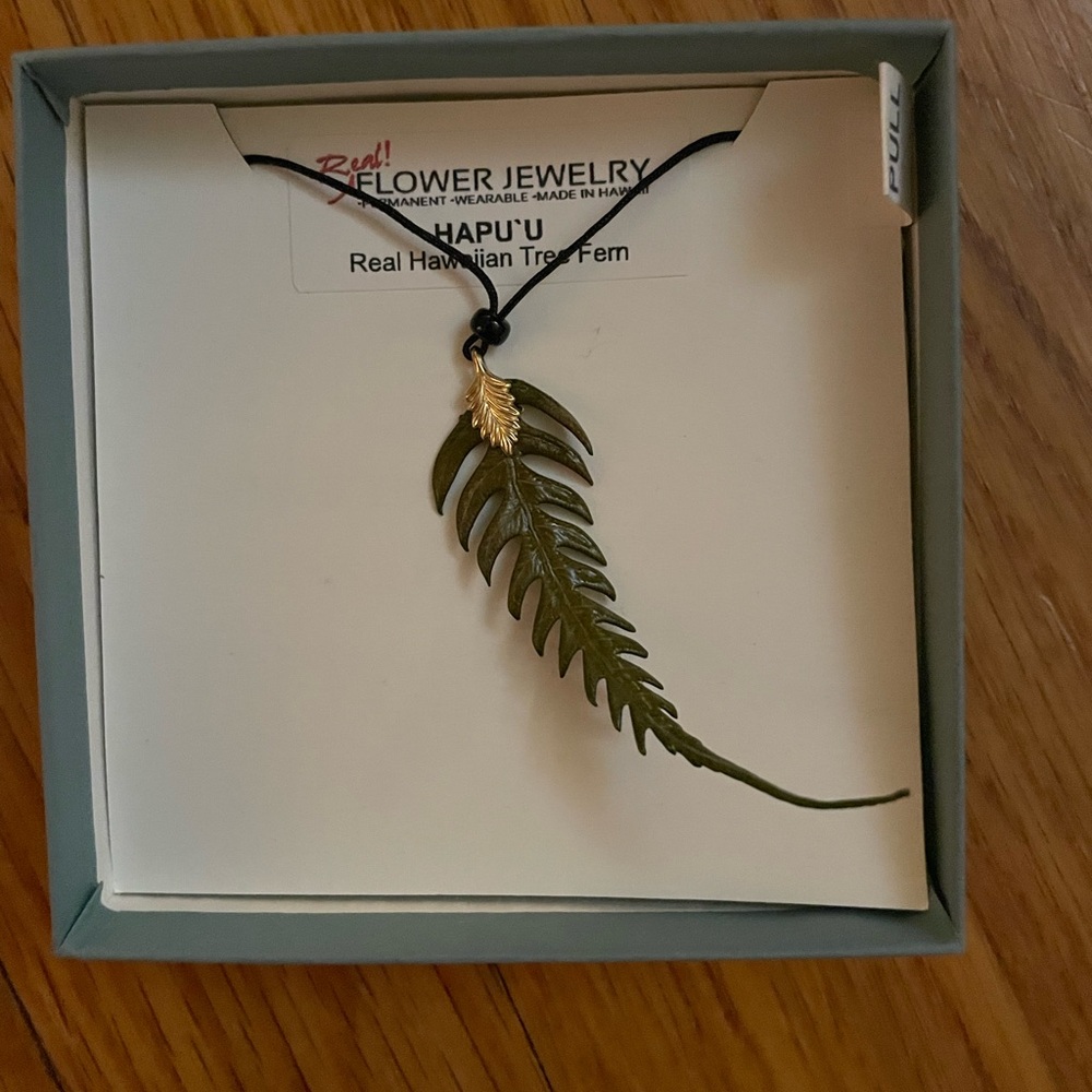 Hapu’u Real Hawaiian Tree Fern necklace